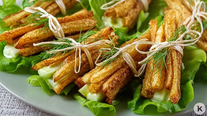 С курицей, кабачками и ветчиной: три простых рецепта закусок, которые эффектно украсят новогодний стол  - Новости Калининграда | Иллюстрация: Ксения Александрова / «Клопс»