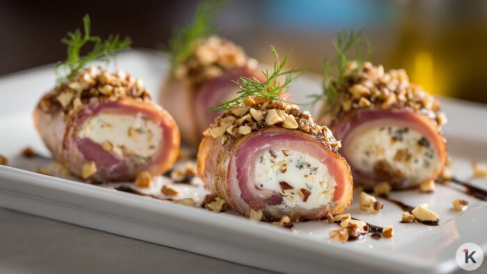 С курицей, кабачками и ветчиной: три простых рецепта закусок, которые эффектно украсят новогодний стол  - Новости Калининграда | Иллюстрация: Ксения Александрова / «Клопс»