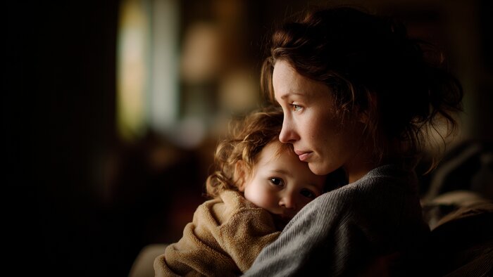 «А в идеале — поспать»: калининградские мамы рассказали, как справляются с рутиной и нужна ли няня им самим   - Новости Калининграда | Иллюстрация: Ксения Александрова / Midjourney