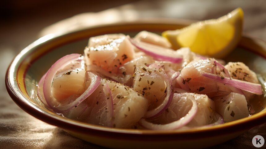 Российский салат не сдаёт позиций в сотне самых мерзких блюд мира, у него есть популярный родственник в Калининграде  - Новости Калининграда | Иллюстрация: Алиса Игонина / Midjourney