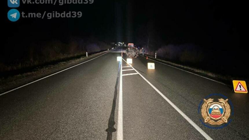 В Багратионовском районе водитель легкового автомобиля сбил пешехода, который выбежал на проезжую часть - Новости Калининграда | Фото: ГАИ