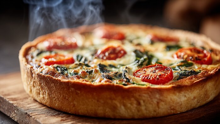 От классики до дерзкой импровизации: 3 рецепта киша на все случаи жизни - Новости Калининграда | Иллюстрация: Ксения Александрова / Midjourney