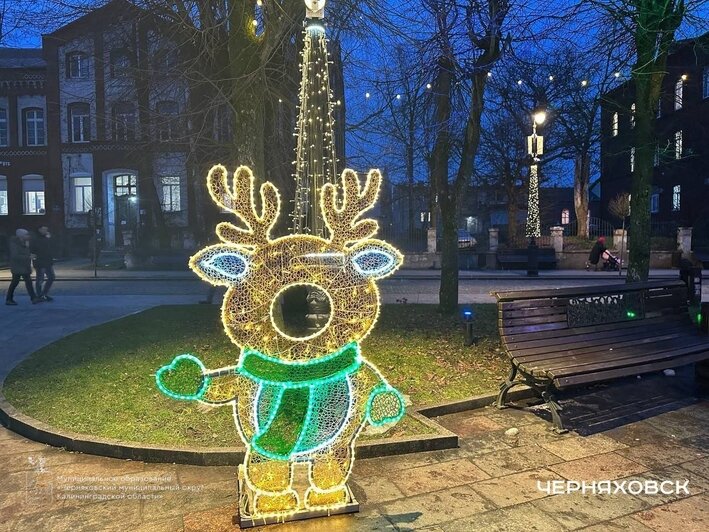 Пожарная машина и красный конь: 5 городов Калининградской области, где царит новогоднее настроение (фото, видео)   - Новости Калининграда | Фото: "Новый Черняховск" ВКонтакте