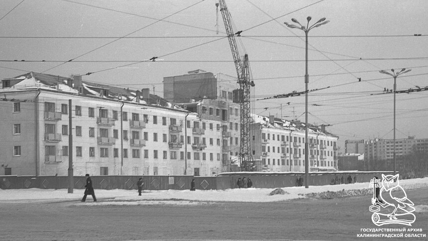 В госархиве показали, как выглядела реконструкция домов на улице Шевченко в 1979 году - Новости Калининграда | Фото: госархив