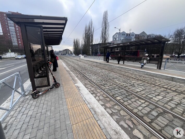 В Калининграде впервые сделали высокие платформы для трамваев: что изменилось для пассажиров (фото) - Новости Калининграда | Фото: «Клопс»