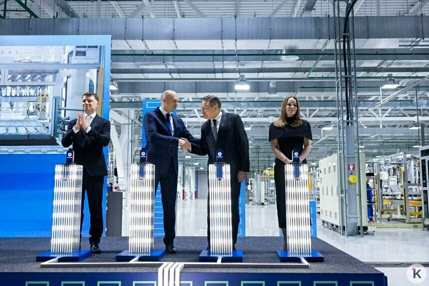 В Немане открыли первую в России гигафабрику по производству батарей для электромобилей и электробусов  - Новости Калининграда | Фото: Александр Подгорчук