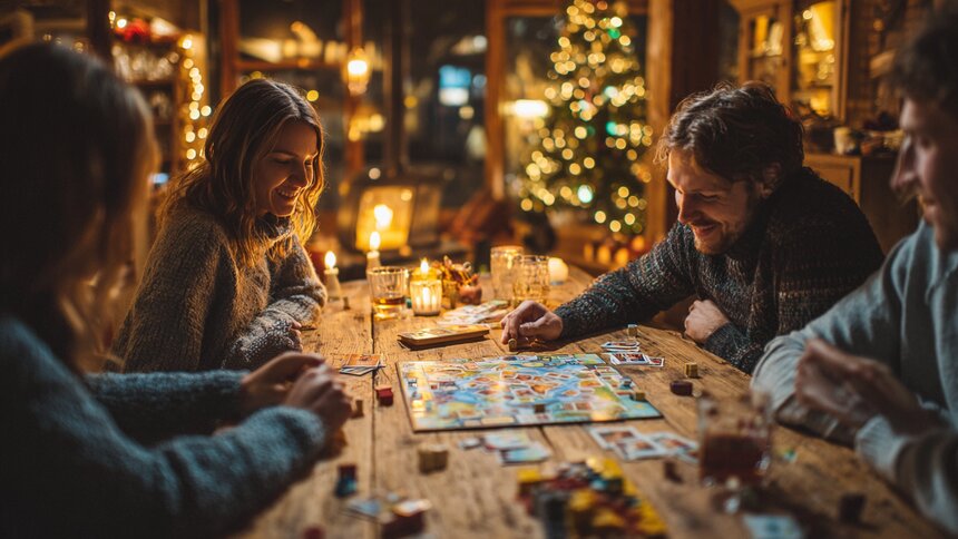 Играют все: 6 новогодних настолок для компании, чтобы гости не заскучали - Новости Калининграда | Иллюстрация: Midjourney