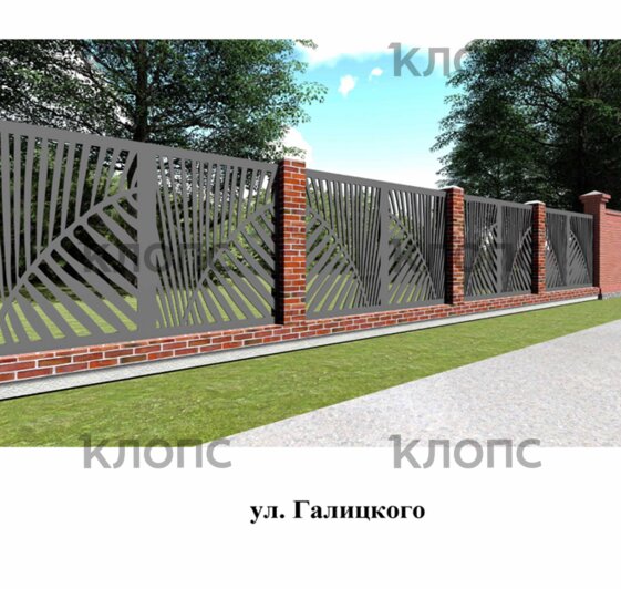 В мэрии показали, каким будет забор на Галицкого после ремонта улицы (эскизы) - Новости Калининграда | Фото предоставлено администрацией Калининграда