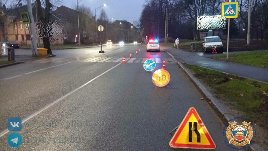 В Калининграде на проспекте Победы сбили женщину на пешеходном переходе   - Новости Калининграда | Фото: Госавтоинспекция Калининградской области