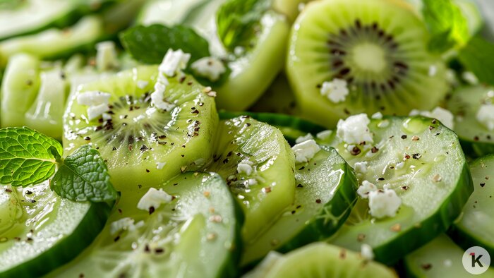 Лёгкие и полезные: три потрясающих салата для стола, за которым на праздники соберётся всё семейство - Новости Калининграда | Иллюстрация: Ксения Александрова / «Клопс»