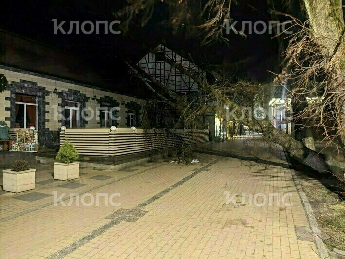 Никакого новогоднего настроения: сильный ветер побил украшения в Калининграде и расшатал колесо обозрения в Зеленоградске - Новости Калининграда | Фото: очевидец 