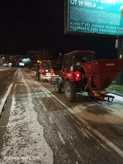 Дятлова посочувствовала дорожникам после «сложной ночи»: «Чистота» продолжит работать в круглосуточном режиме - Новости Калининграда | Фото: телеграм-канал Елены Дятловой
