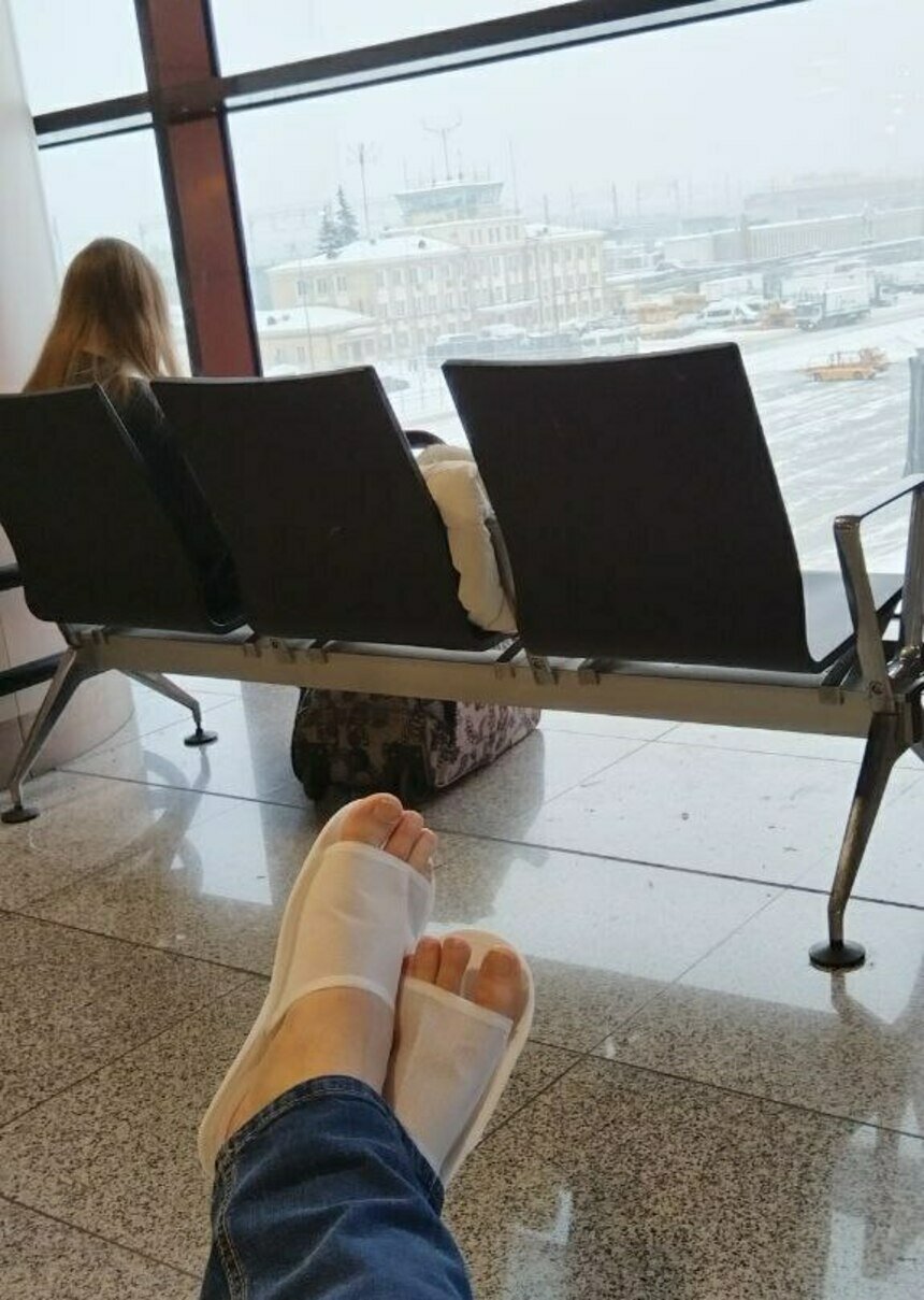 Ожидание вылета для многих сильно затянулось | Фото пассажира авиарейса.