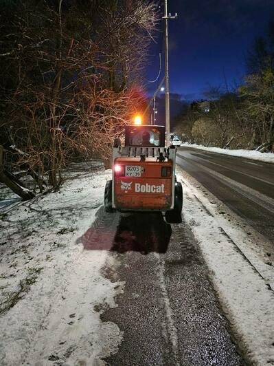 Дятлова посочувствовала дорожникам после «сложной ночи»: «Чистота» продолжит работать в круглосуточном режиме - Новости Калининграда | Фото: телеграм-канал Елены Дятловой