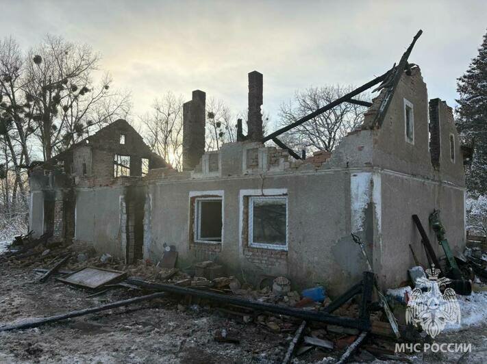 В посёлке под Черняховском на пожаре погибла женщина (фото)  - Новости Калининграда | Фото: ГУ МЧС по Калининградской области