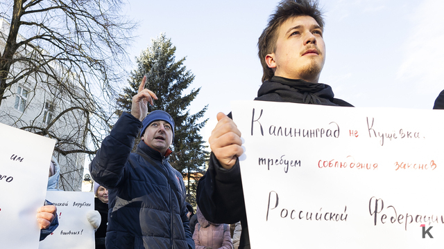 Отмороженный протест: в Калининграде прошёл митинг против застройки зелёных зон и загрязнения окружающей среды (фото)