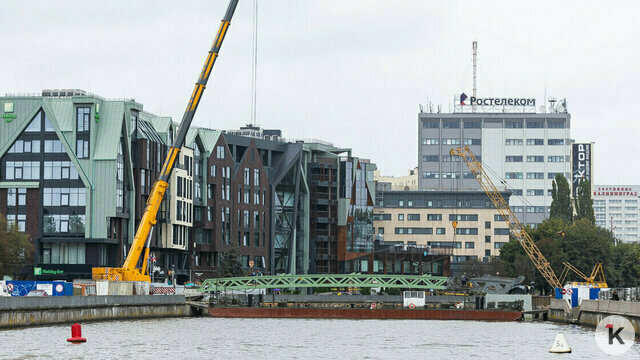 В Калининграде снова перенесли сроки открытия Философского моста, новую дату приурочили к большому празднику