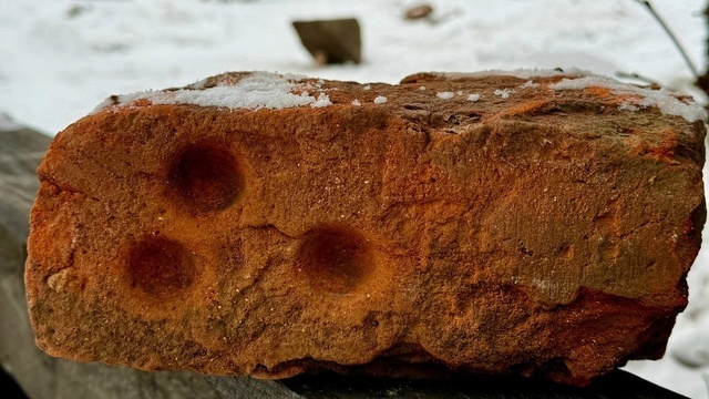 Под Зеленоградском нашли средневековый кирпич с мистическими следами, о происхождении которых спорят учёные (фото)  