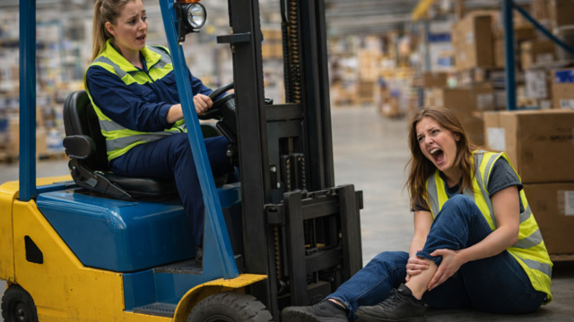 Не давала проехать и ударила водителя погрузчика: очевидцы рассказали, как 22-летняя калининградка получила травму в ТЦ  
