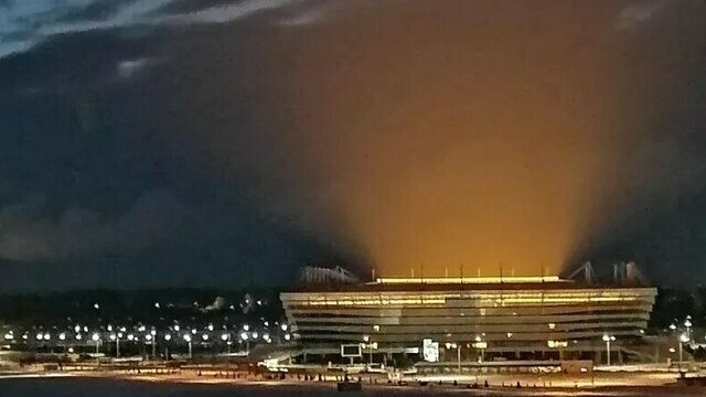 «Это горит стадион?»: калининградцев напугало рыжее зарево над «Ростех Ареной» (фото, видео)  