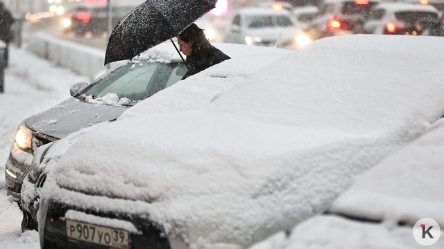 Машина не завелась: морозы в Калининграде заставили водителей стать пешеходами