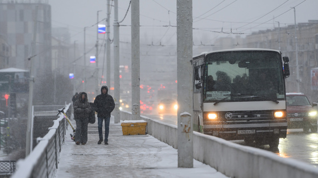 Хроники мороза: автобусы в Калининграде прогревать начинают ночью