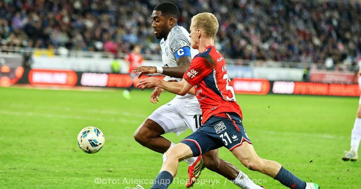 Игровой момент матча Балтика против ЦСКА