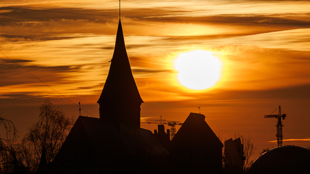 Закат в Калининграде