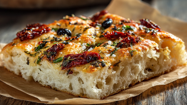 Аромат, от которого слюни текут рекой: кулинары раскрыли секрет воздушной фокаччи с томатами и оливками 