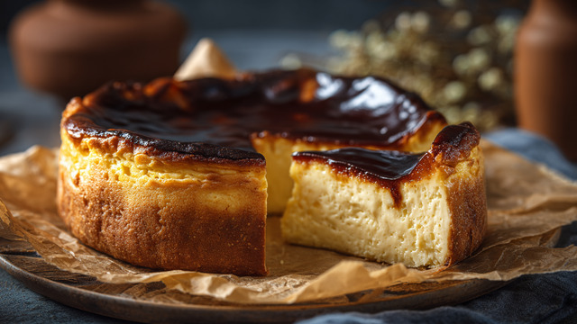 Карамельная корочка и нежнейшая сердцевина: кулинары поделились простым рецептом чизкейка Сан-Себастьян  