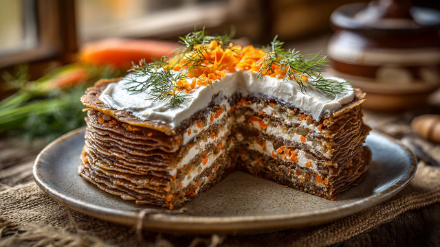 Все гости были в шоке и требовали поделиться рецептом: готовим слоёный печёночный торт со сметанной глазурью  