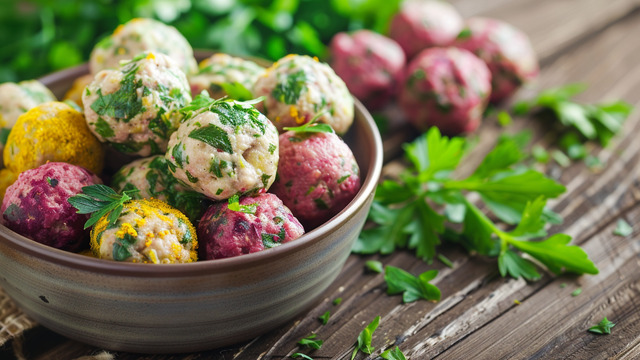 Витаминный калейдоскоп: делимся рецептом разноцветных тефтелек, которые оценят взрослые и дети 