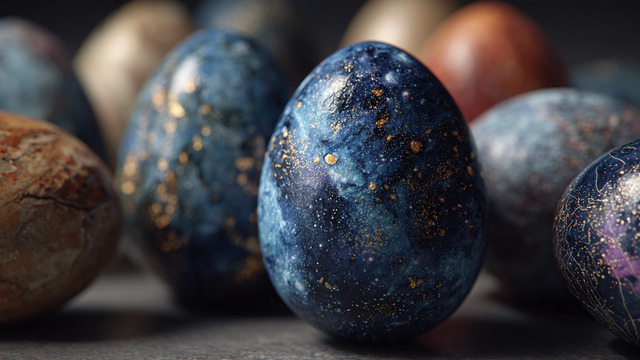 Вся Вселенная в одной корзине: как раскрасить яйца на Пасху в космическом стиле 