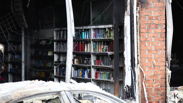 Арендаторы ТЦ «Гиант», пострадавшие от пожара, не могут выйти на связь с собственником здания 