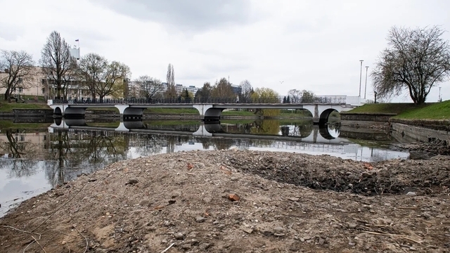 Показалось дно и залежи ила: в Калининграде сильно обмелело Нижнее озеро (фото)  
