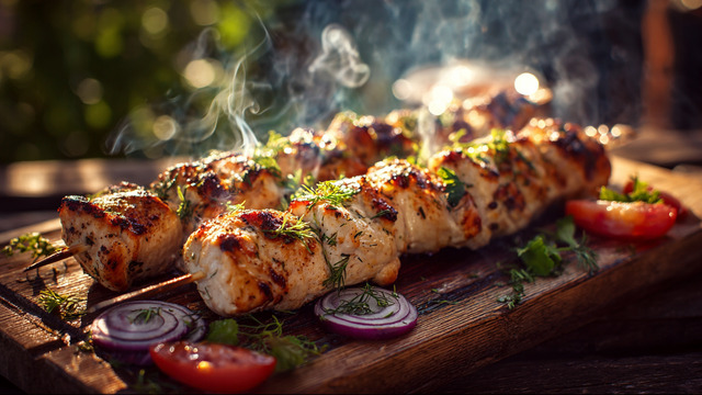 Идеальнон сочетание маринада и специй: раскрываем главный секрет куриного шашлыка, который всегда получается сочным