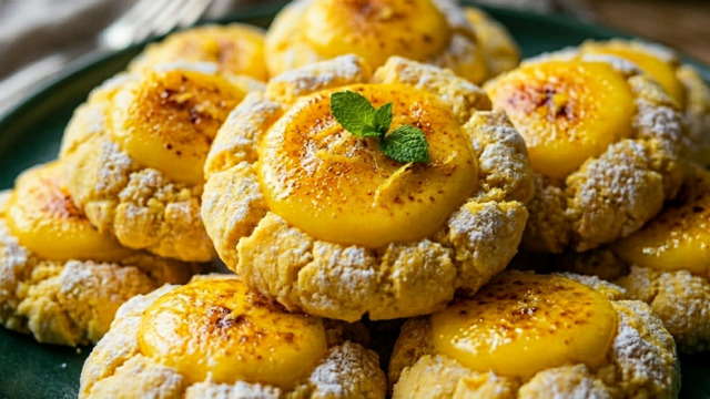 Солнечная выпечка, поднимающая настроение до небес: готовим дома рецептом цитрусовые печеньки с лимонным курдом