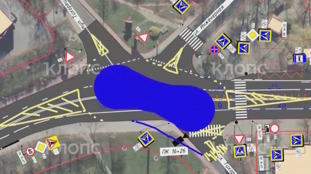 На Киевской предложили сделать «гантель», чтобы разгрузить сложный перекрёсток
