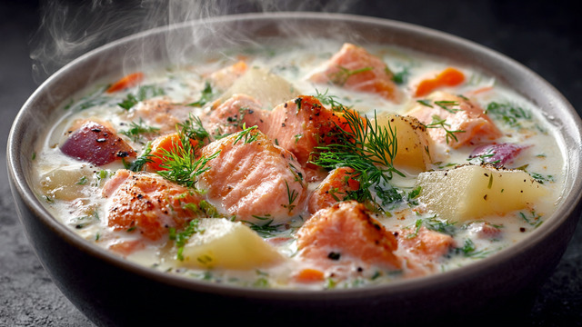 Весь подъезд ломился в дверь, чтобы попробовать мой обед: простой и быстрый рецепт ароматной ухи на сливках 