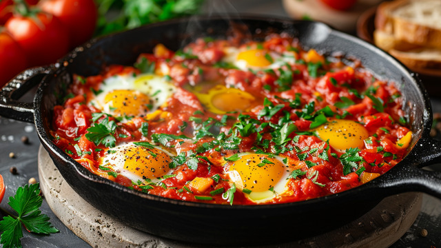 Роскошный и сытный завтрак всего за 15 минут: как вкусно приготовить шакшуку по классическому рецепту 