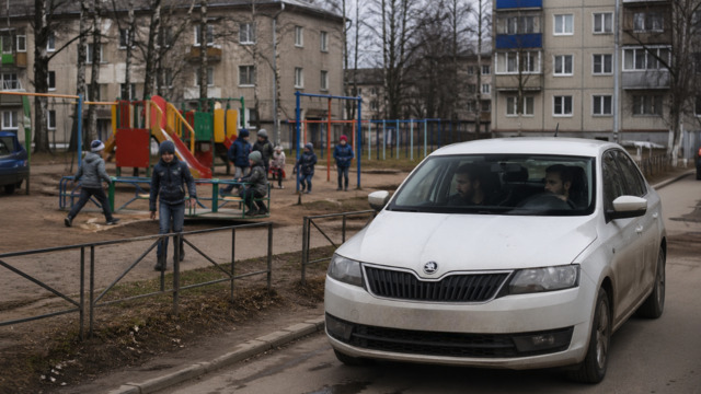 Под Калининградом два пьяных бородача сладостями заманивали в машину играющих на площадке детей   