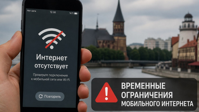 В Калининграде начали ограничивать мобильный интернет