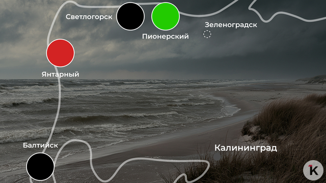 Купание разрешено в одном месте: погода на калининградском побережье 1 июня  