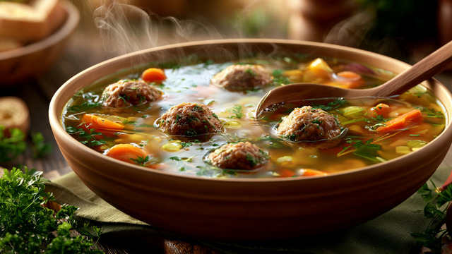 Сытно, просто, быстро и очень вкусно: как сварить домашний суп с фрикадельками и вермилешью 