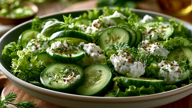 Хрустим с пользой: раскрываем рецепт одного из самых вкусных диетических салатов с огурцом и творогом 