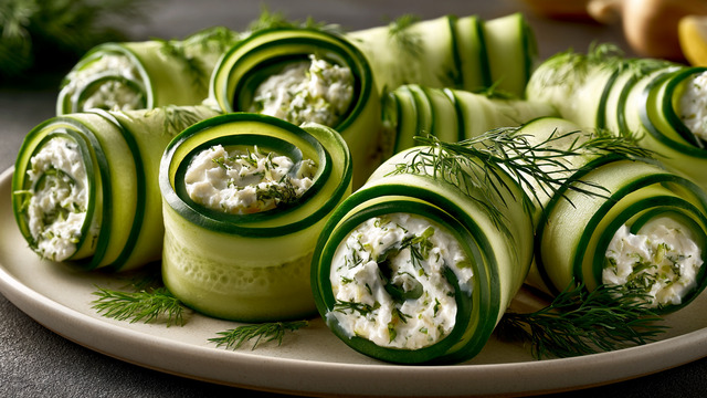 Хрустящая свежесть со вкусом лета: как за 15 минут сделать на всю семью огуречные рулетики с сыром и зеленью 