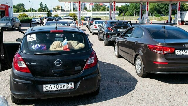 Драки, знакомства и угорь вместо пропуска: в Калининграде очереди на АЗС стали местом драм и комедий