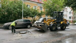 В Калининграде снова начали ремонтировать улицу Красную (фото)  