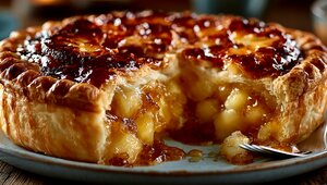 Все вкусы лета в одной форме: кулинары поделились элементарным рецептом пирога с яблоками, персиками и ананасом  