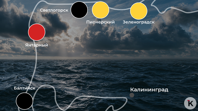 Вода теплее воздуха, но купаться нельзя: погода на калининградском побережье 24 августа   